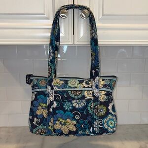 Vera Bradley Women's Quilted Shoulder Bag Tote in Mod Floral Retired Pattern
